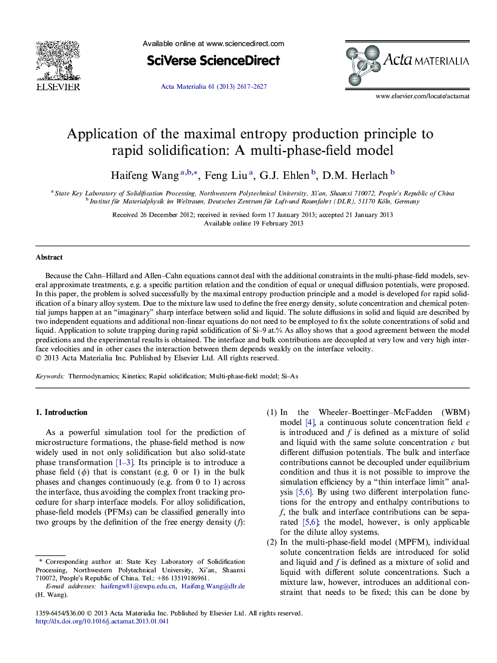 Application of the maximal entropy production principle to rapid solidification: A multi-phase-field model