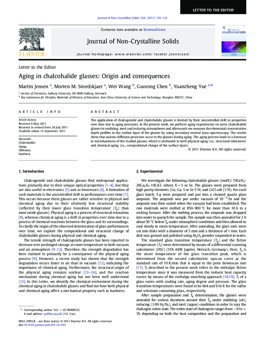 Aging in chalcohalide glasses: Origin and consequences