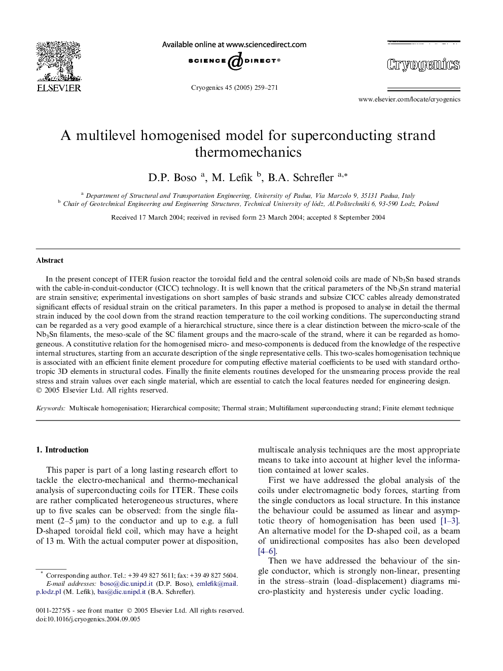 A multilevel homogenised model for superconducting strand thermomechanics