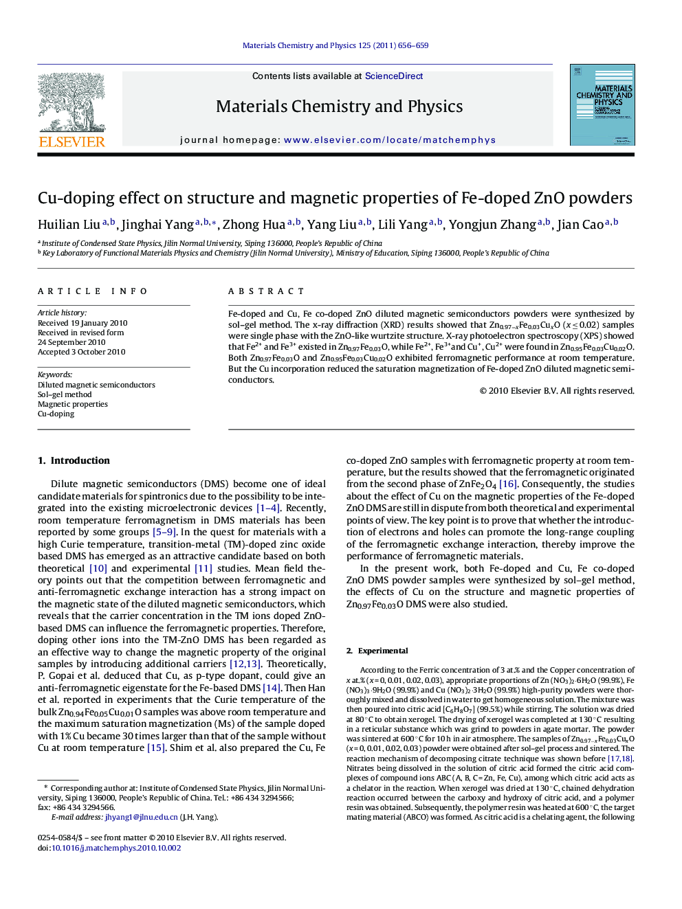 Cu-doping effect on structure and magnetic properties of Fe-doped ZnO powders