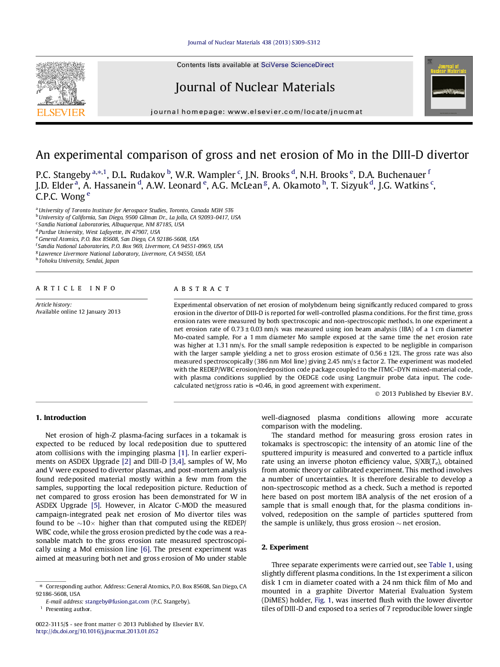 An experimental comparison of gross and net erosion of Mo in the DIII-D divertor