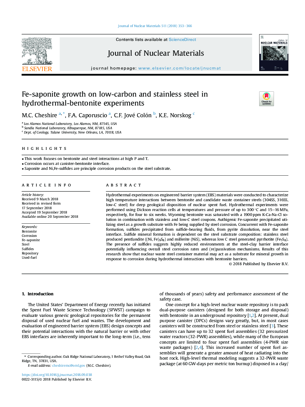 Fe-saponite growth on low-carbon and stainless steel in hydrothermal-bentonite experiments