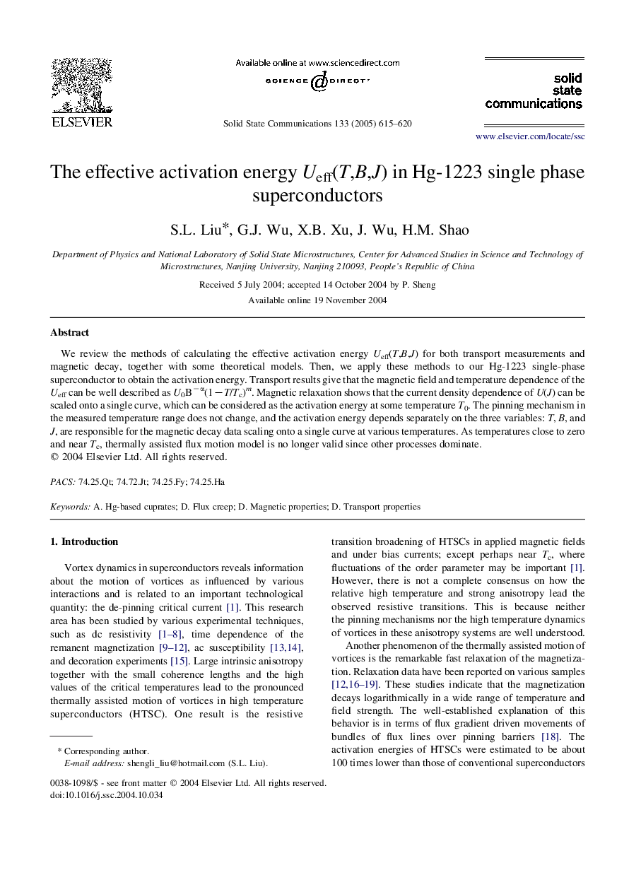 The effective activation energy Ueff(T,B,J) in Hg-1223 single phase superconductors