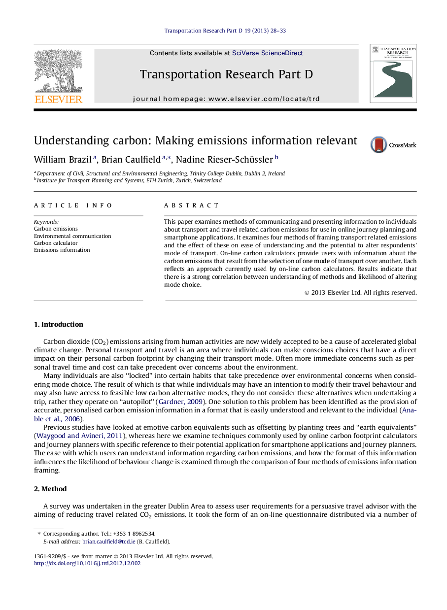 Understanding carbon: Making emissions information relevant