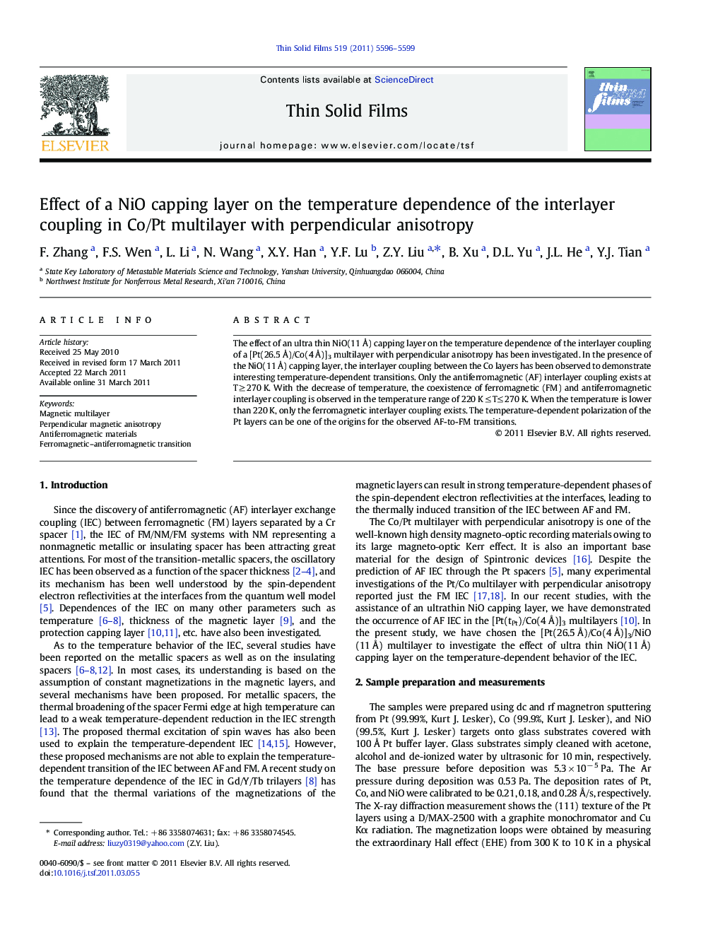 Effect of a NiO capping layer on the temperature dependence of the interlayer coupling in Co/Pt multilayer with perpendicular anisotropy