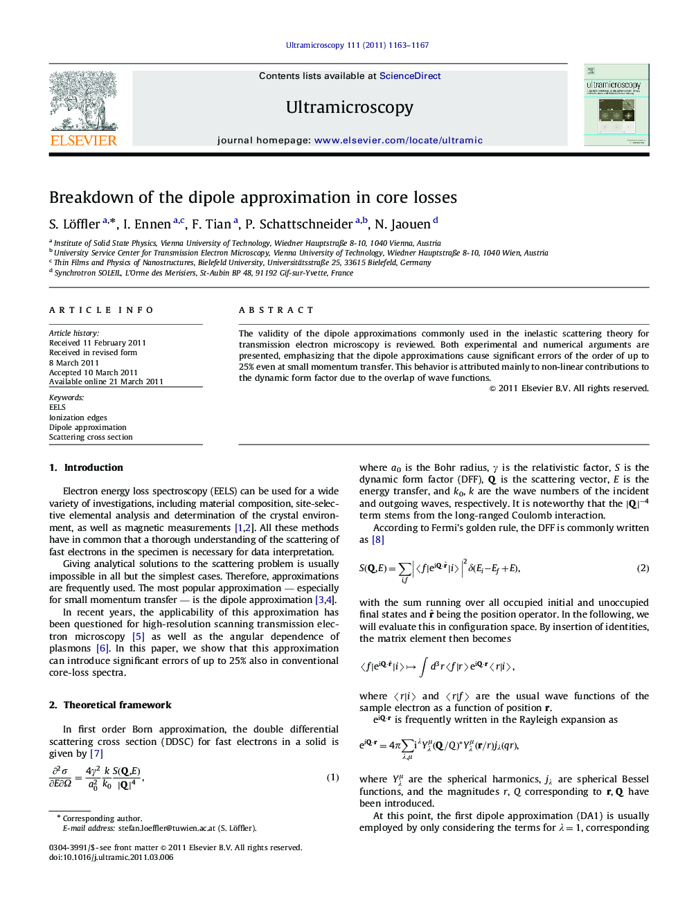 Breakdown of the dipole approximation in core losses