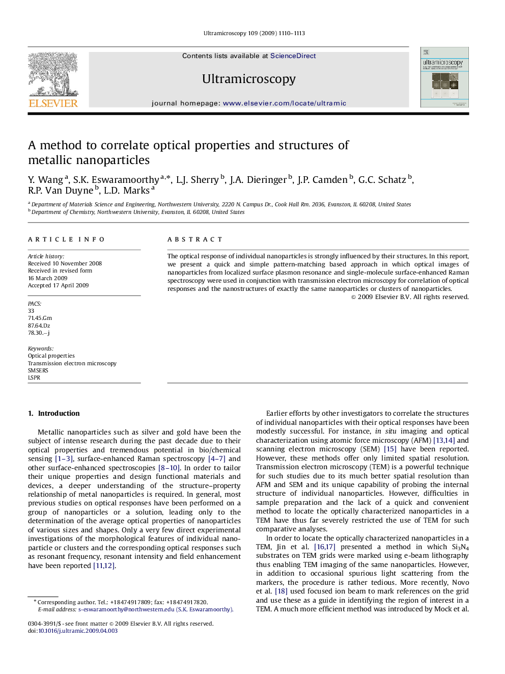 A method to correlate optical properties and structures of metallic nanoparticles