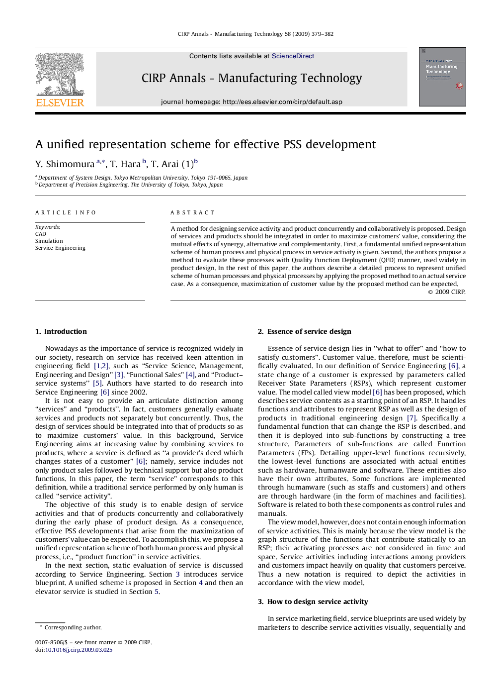 A unified representation scheme for effective PSS development