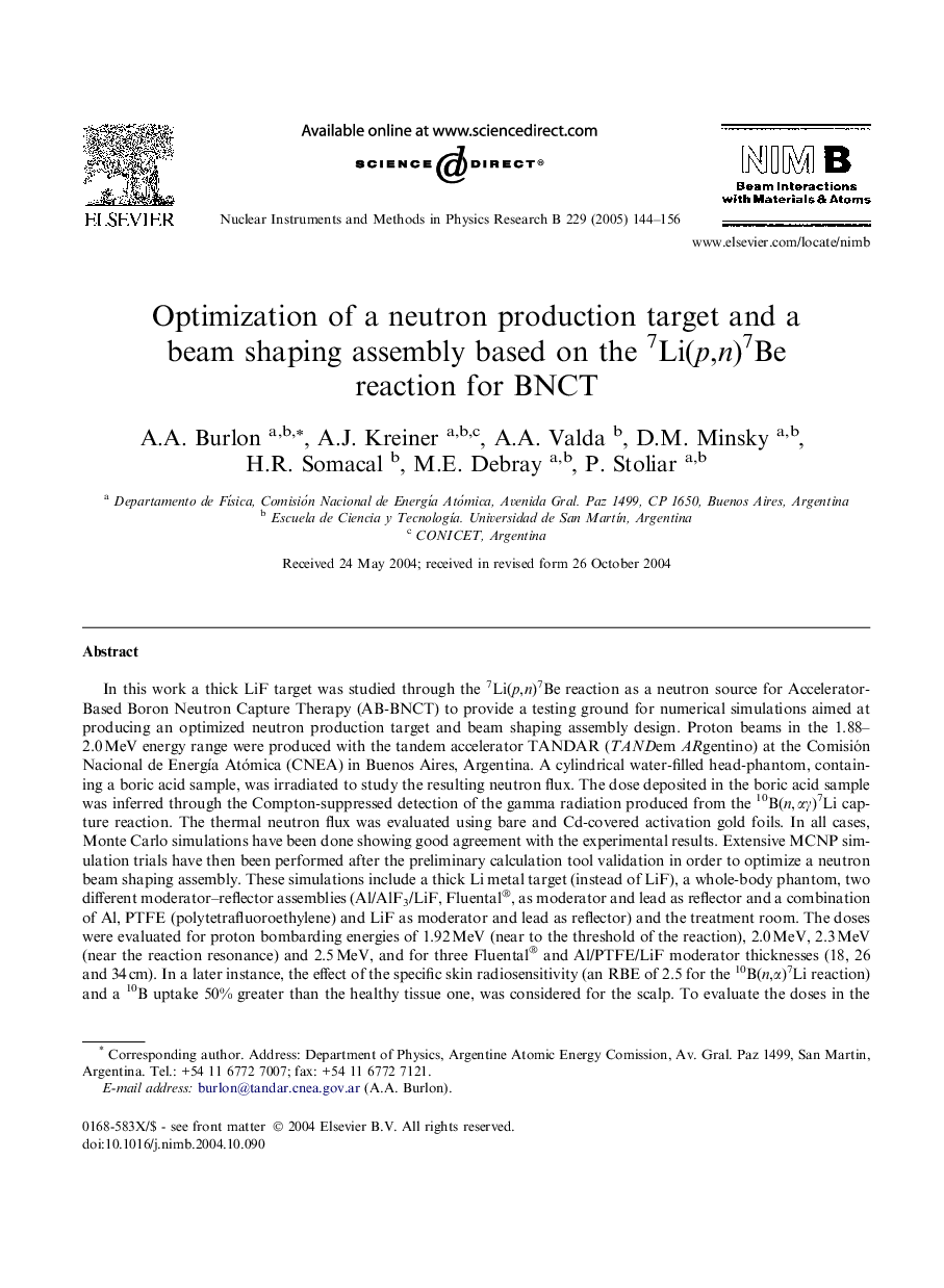 Optimization of a neutron production target and a beam shaping assembly based on the 7Li(p,n)7Be reaction for BNCT