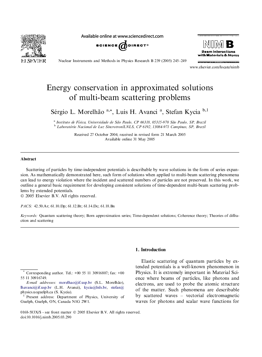 Energy conservation in approximated solutions of multi-beam scattering problems
