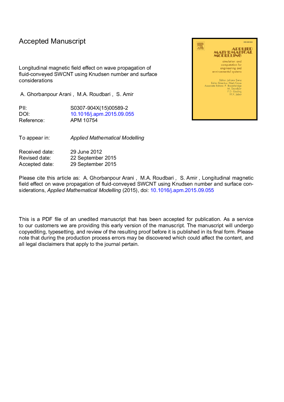 Longitudinal magnetic field effect on wave propagation of fluid-conveyed SWCNT using Knudsen number and surface considerations