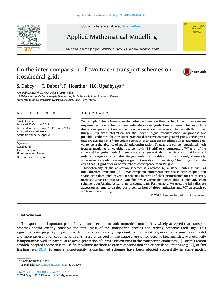 On the inter-comparison of two tracer transport schemes on icosahedral grids