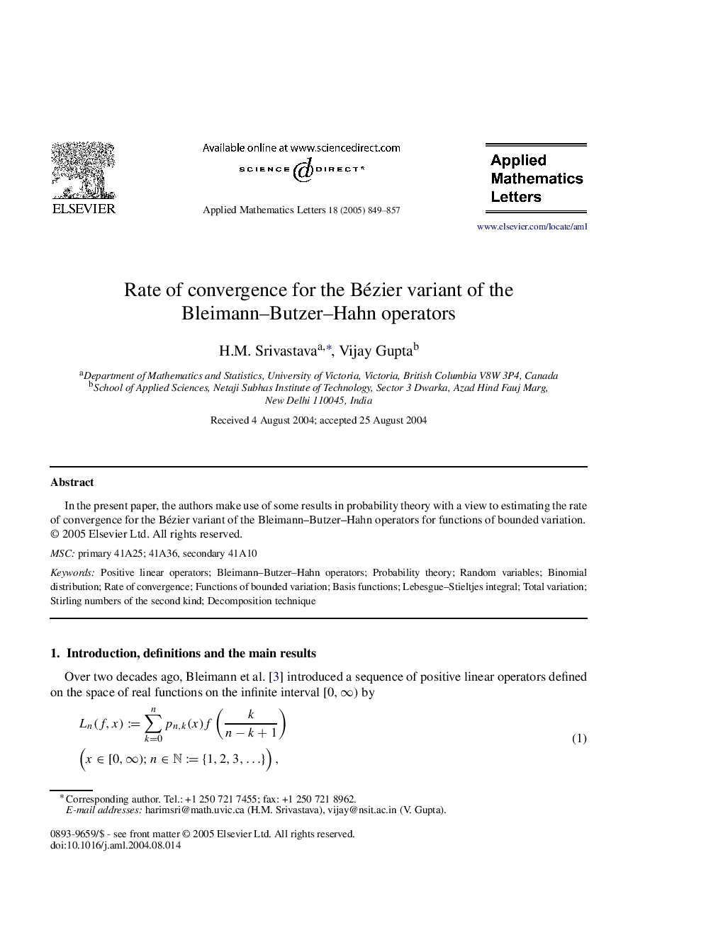 Rate of convergence for the Bézier variant of the Bleimann-Butzer-Hahn operators