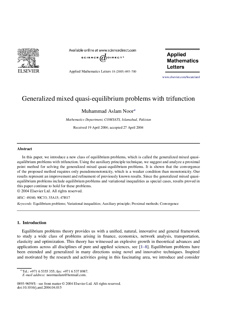 Generalized mixed quasi-equilibrium problems with trifunction