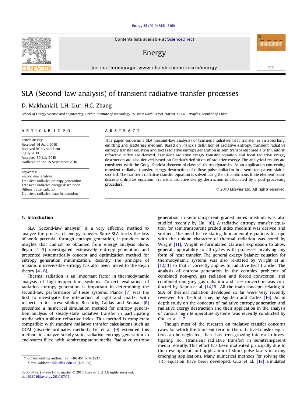 SLA (Second-law analysis) of transient radiative transfer processes