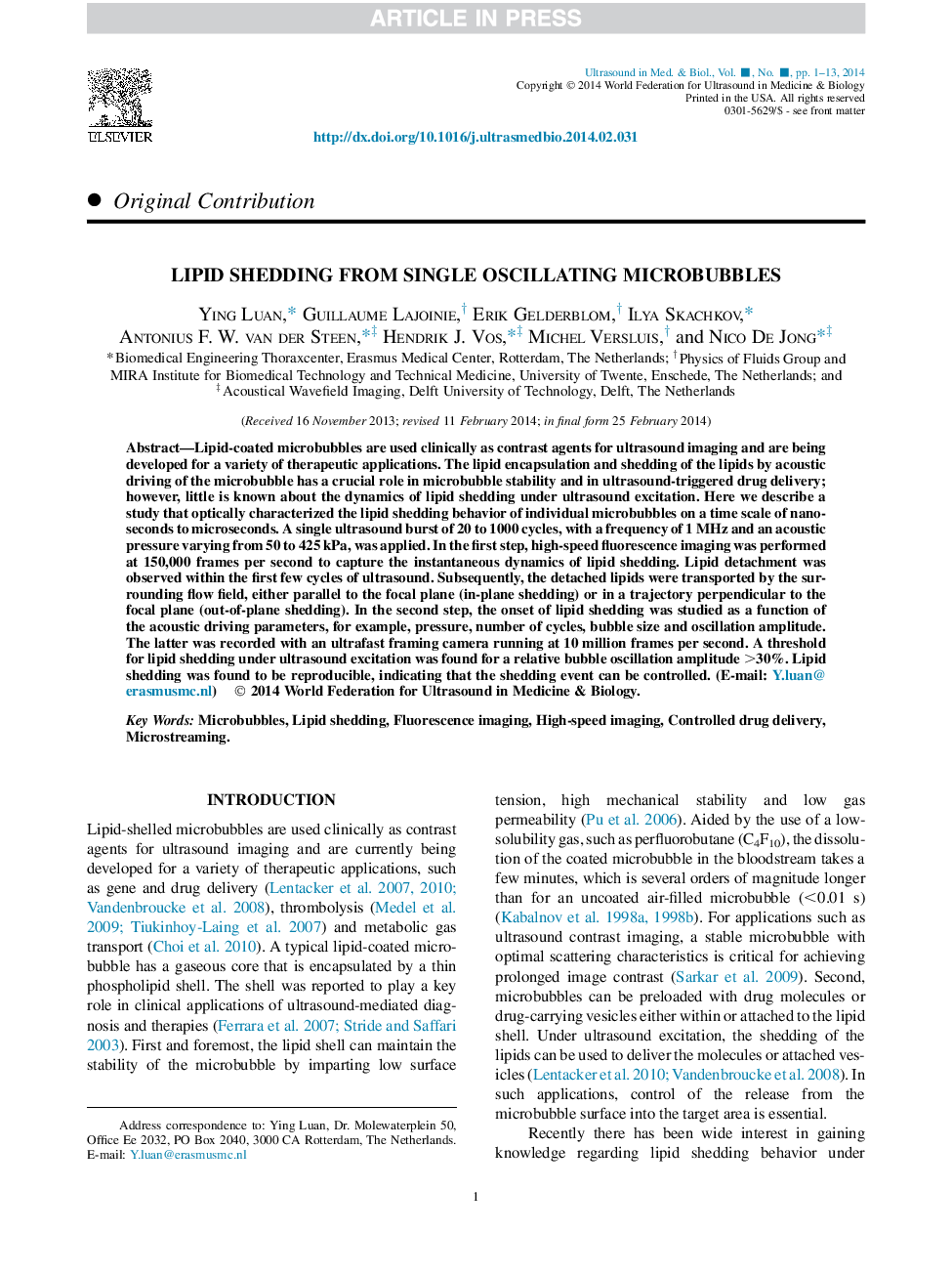 Lipid Shedding from Single Oscillating Microbubbles