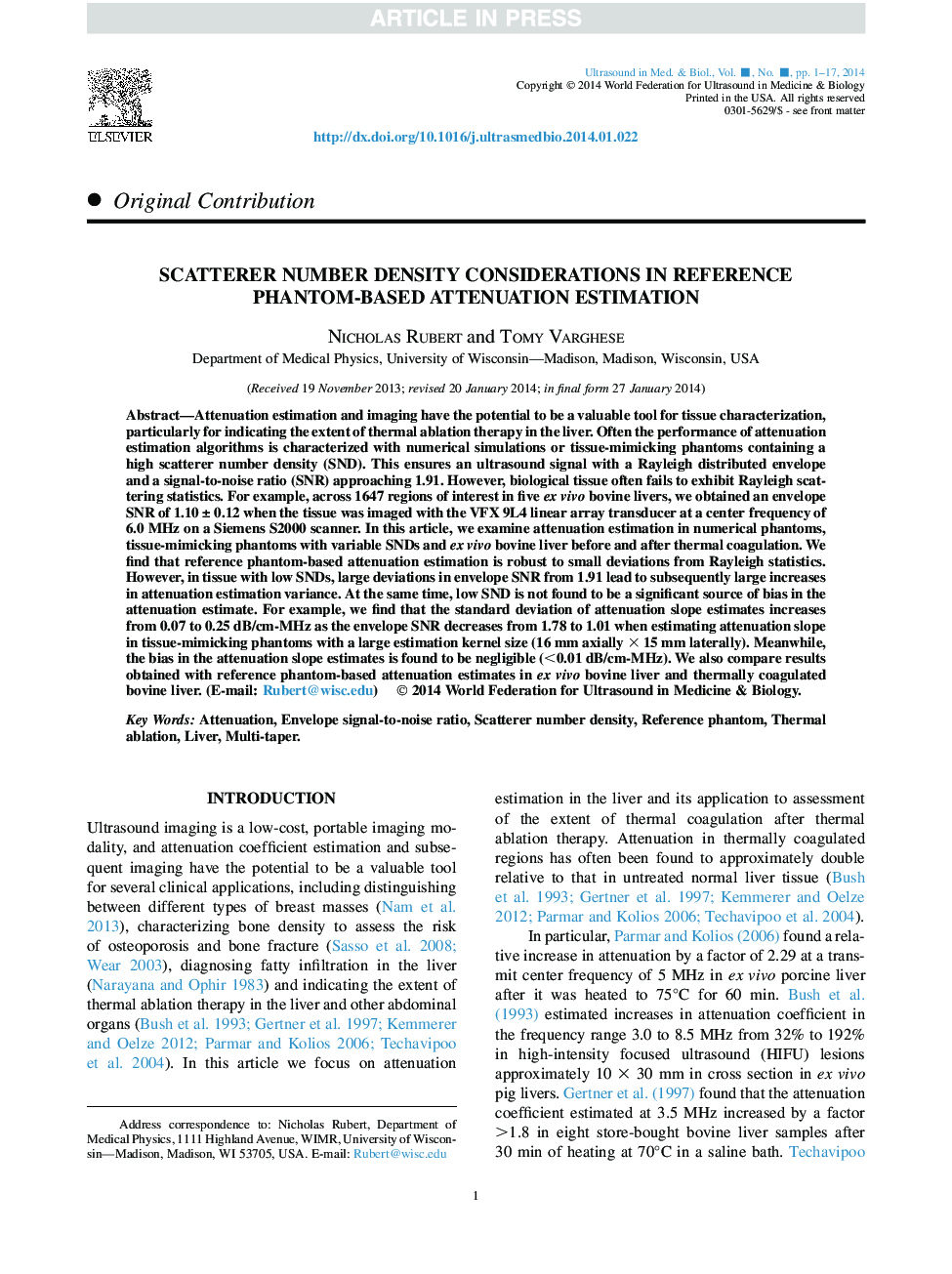 Scatterer Number Density Considerations in Reference Phantom-Based Attenuation Estimation