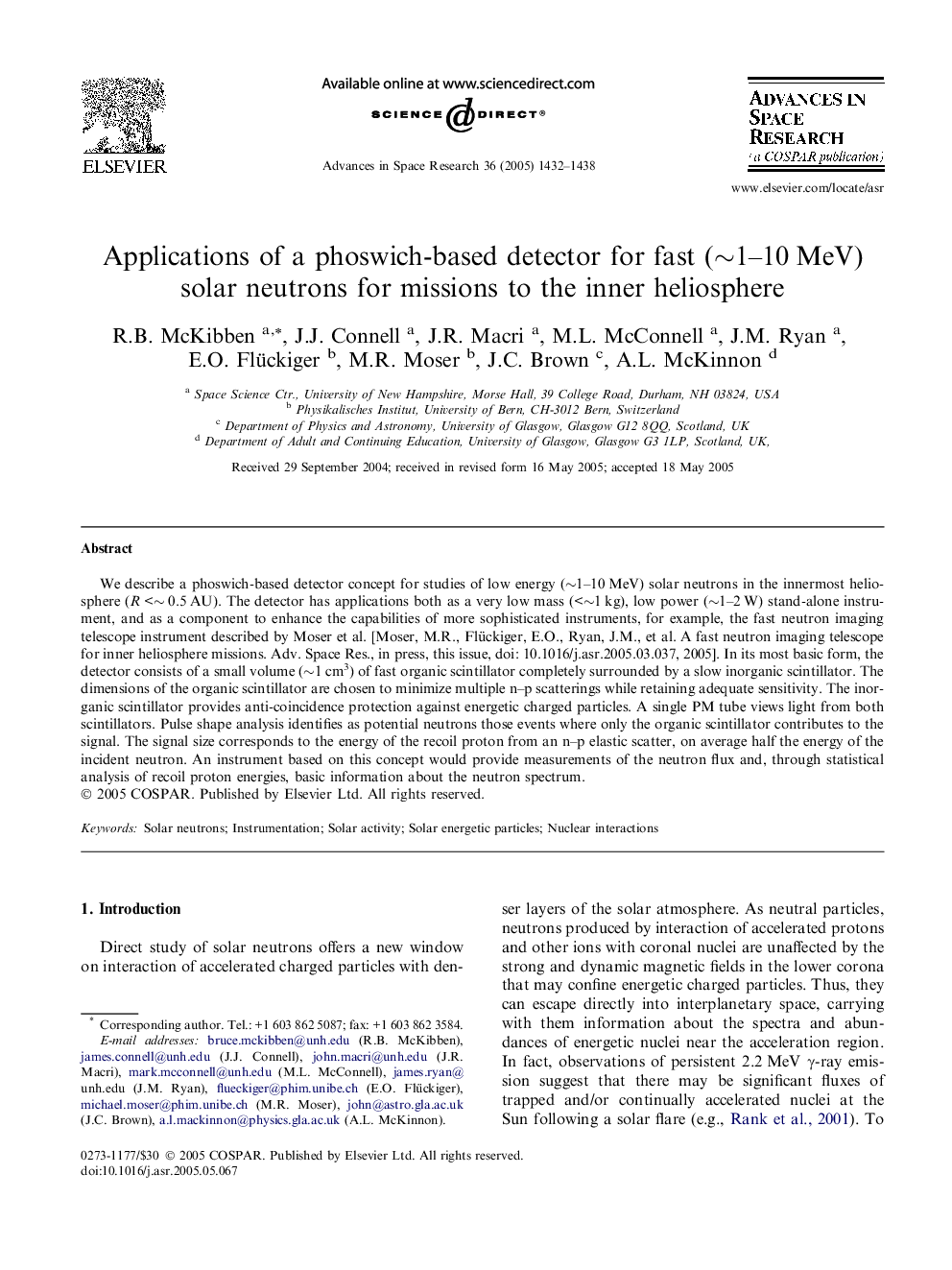 Applications of a phoswich-based detector for fast (â¼1-10 MeV) solar neutrons for missions to the inner heliosphere