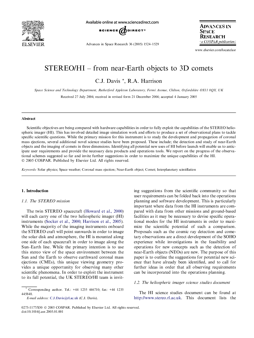 STEREO/HI - from near-Earth objects to 3D comets