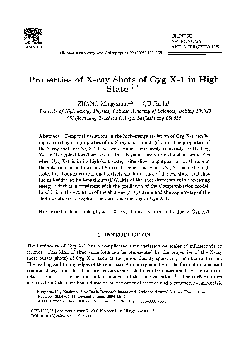 Properties of X-ray shots of Cyg X-1 in high state