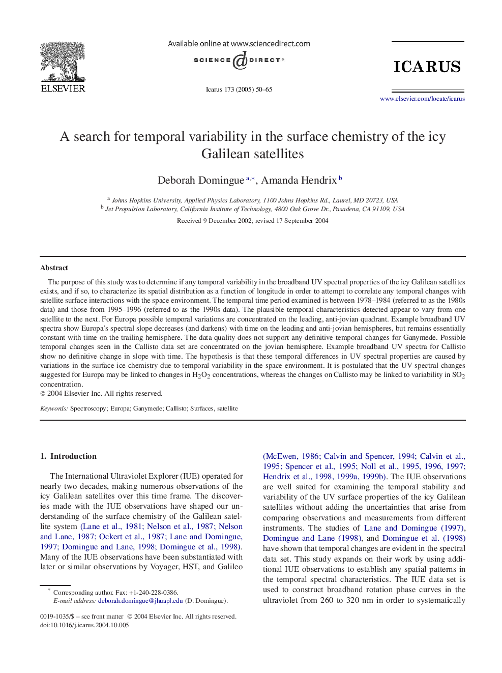 A search for temporal variability in the surface chemistry of the icy Galilean satellites