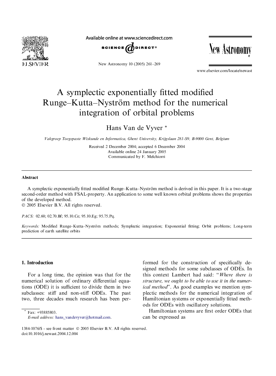 A symplectic exponentially fitted modified Runge-Kutta-Nyström method for the numerical integration of orbital problems