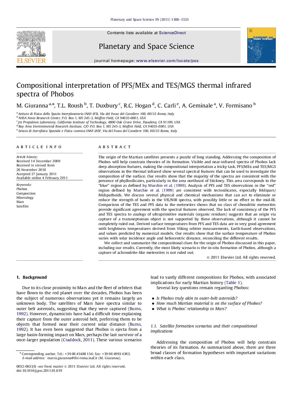 Compositional interpretation of PFS/MEx and TES/MGS thermal infrared spectra of Phobos