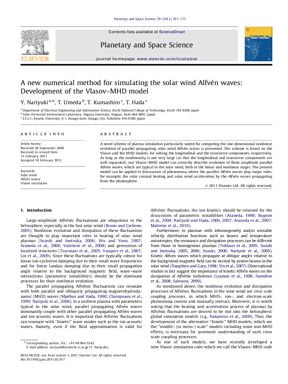 A new numerical method for simulating the solar wind Alfvén waves: Development of the Vlasov-MHD model