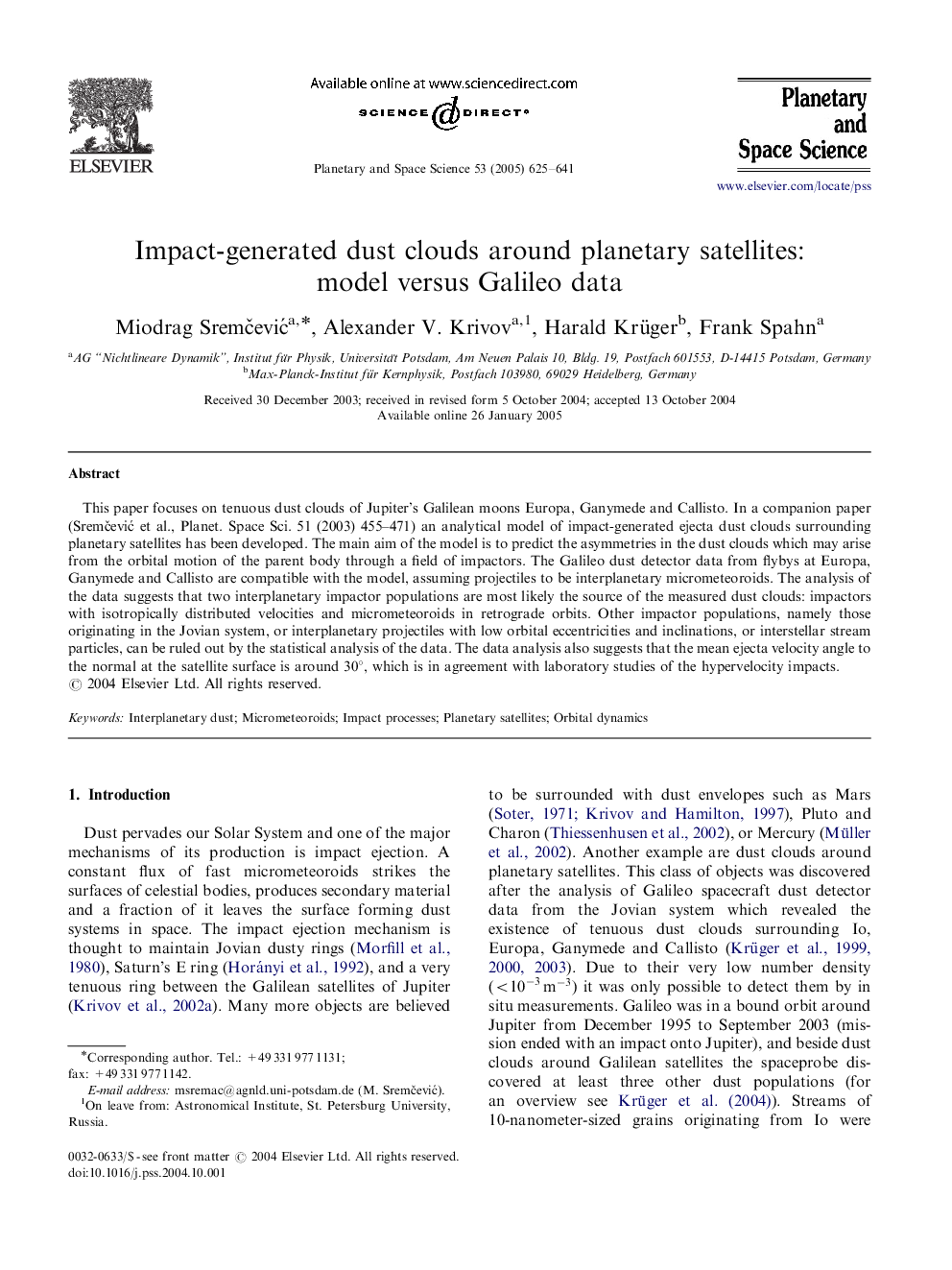 Impact-generated dust clouds around planetary satellites: model versus Galileo data