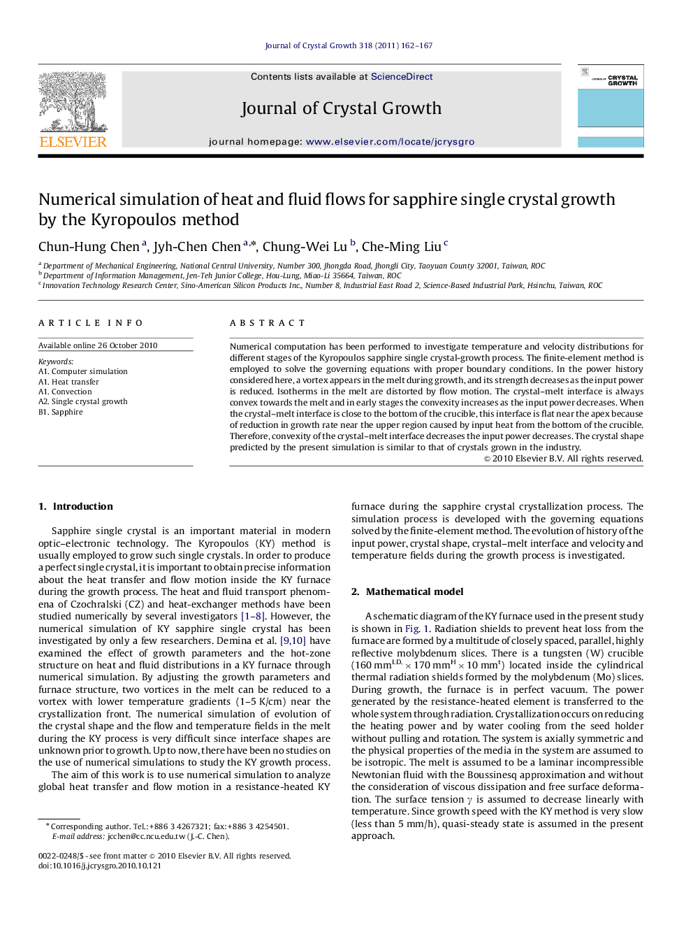 Numerical simulation of heat and fluid flows for sapphire single crystal growth by the Kyropoulos method