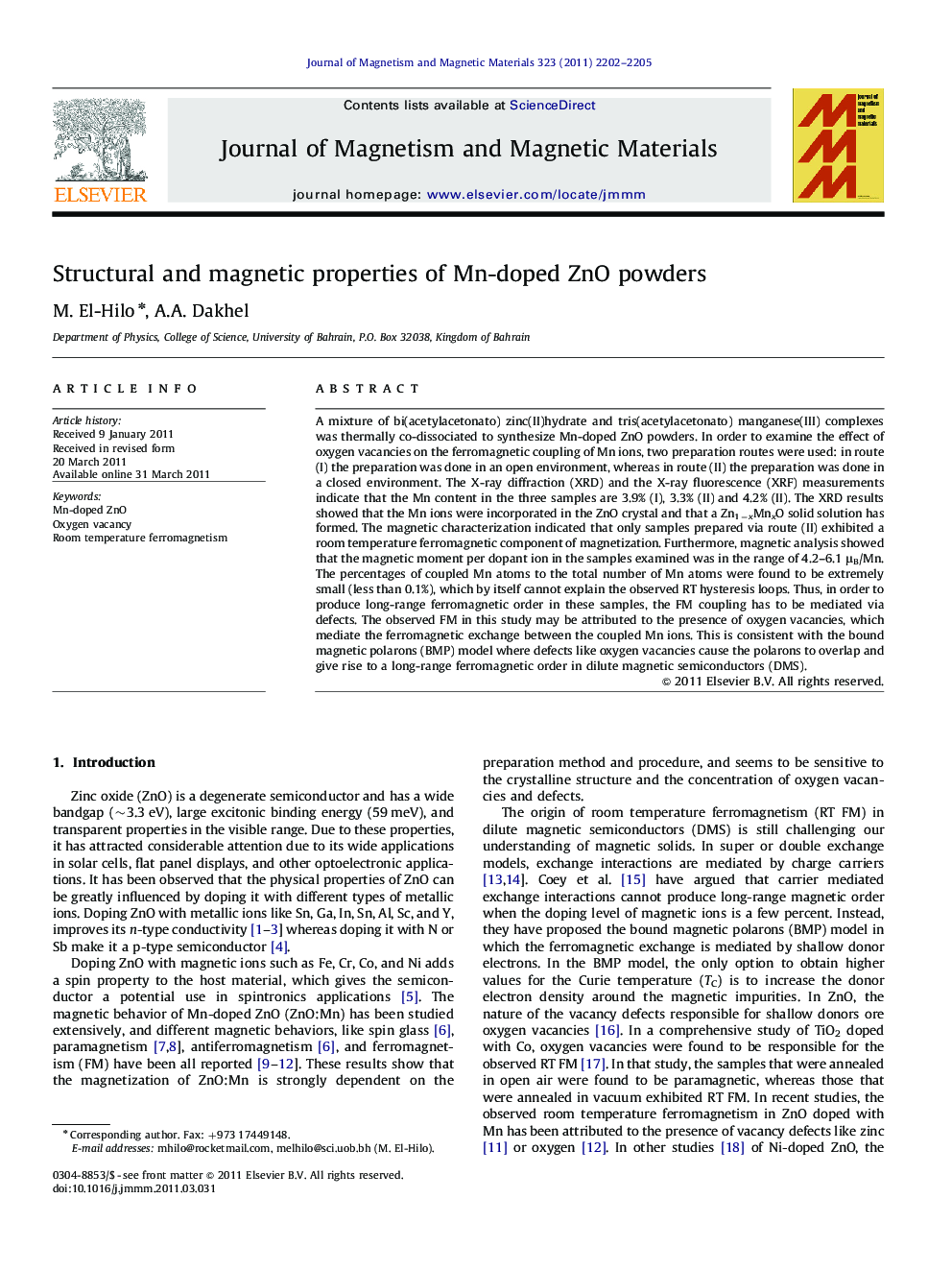 Structural and magnetic properties of Mn-doped ZnO powders