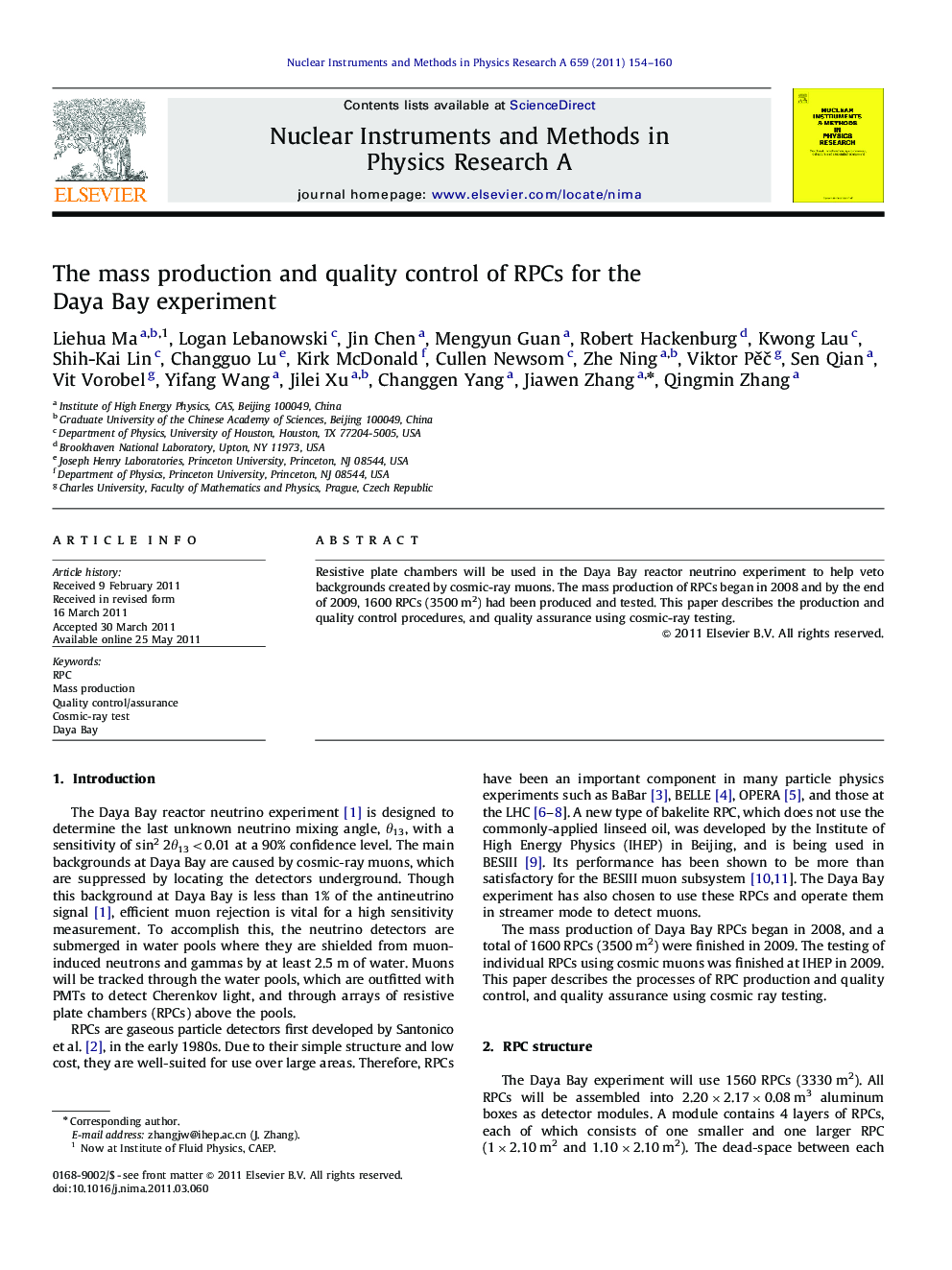 The mass production and quality control of RPCs for the Daya Bay experiment