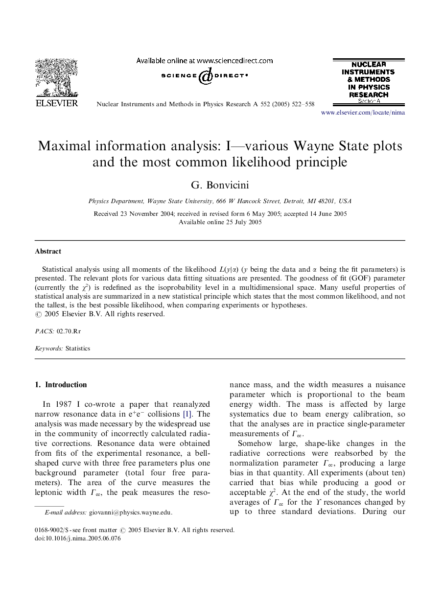 Maximal information analysis: I-various Wayne State plots and the most common likelihood principle