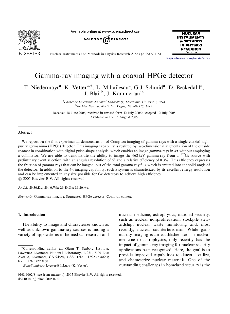 Gamma-ray imaging with a coaxial HPGe detector