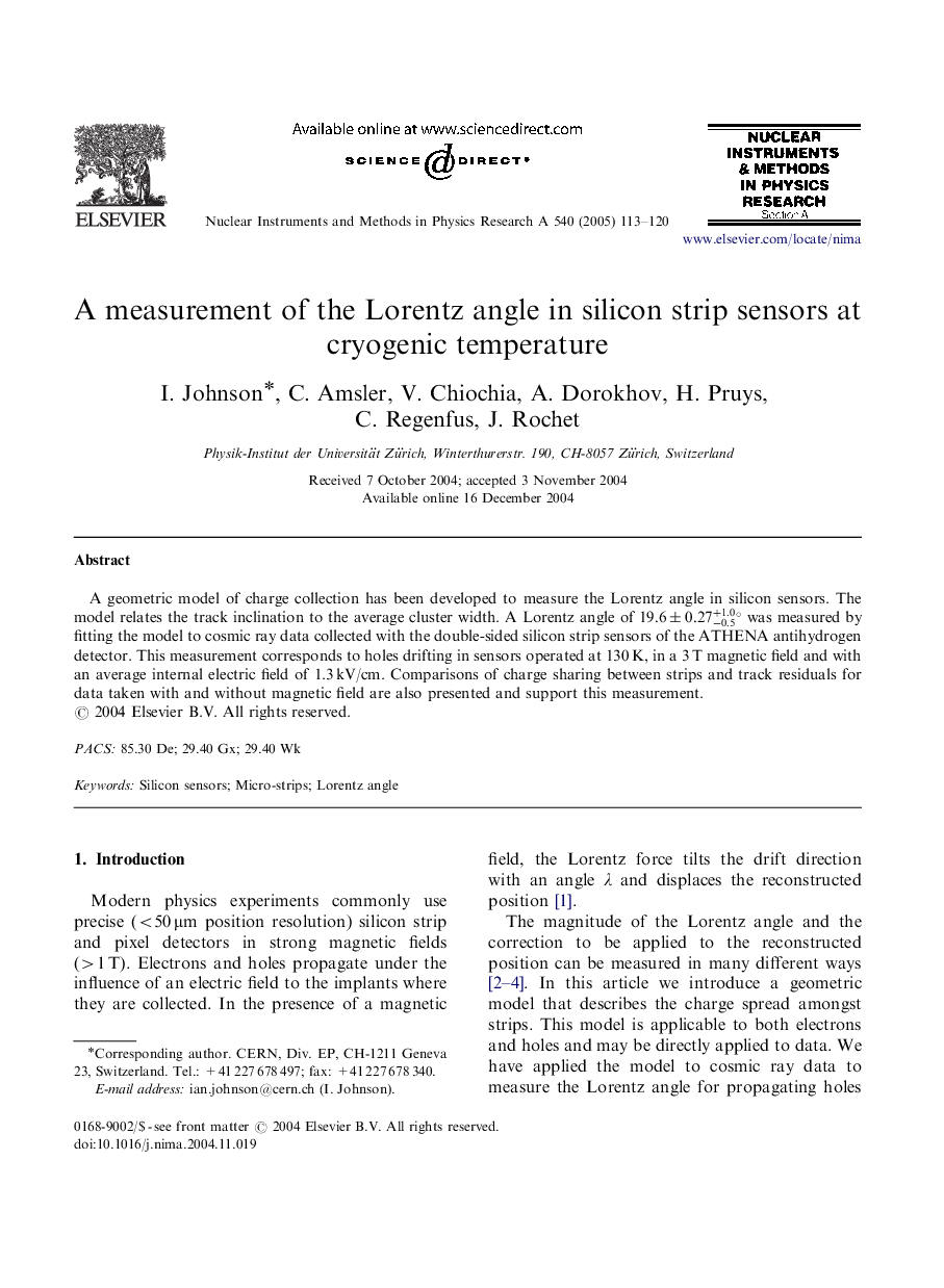 A measurement of the Lorentz angle in silicon strip sensors at cryogenic temperature