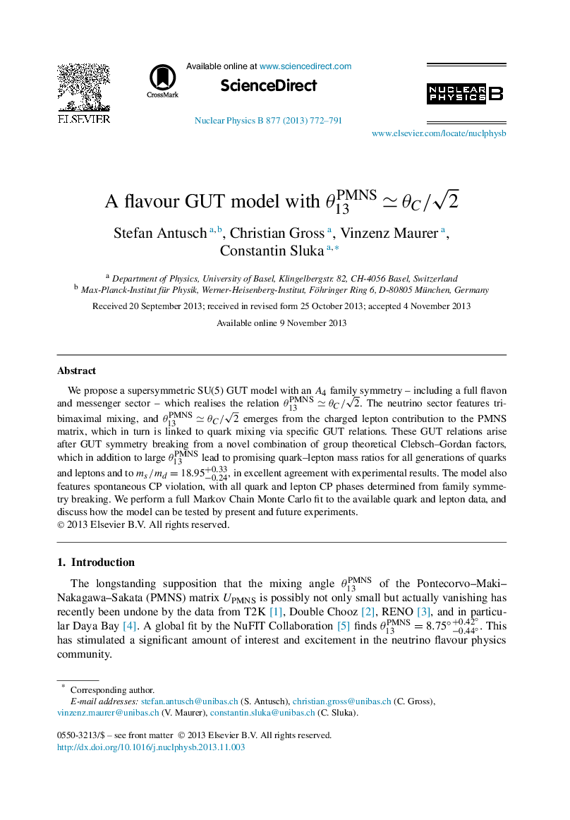 A flavour GUT model with Î¸13PMNSâÎ¸C/2