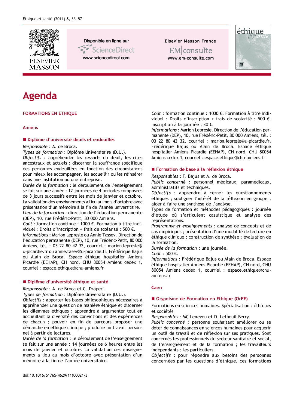 عکس صفحه اول مقاله: Agenda Agenda
