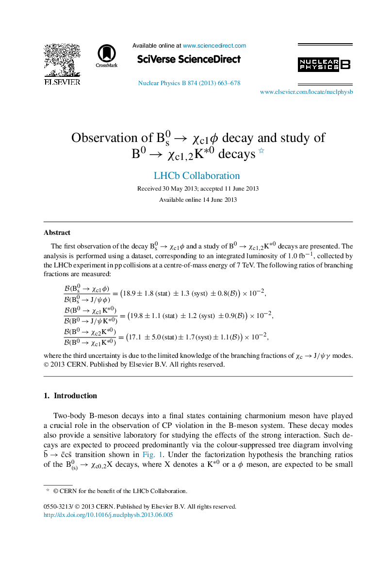 Observation of Bs0âÏc1Ï decay and study of B0âÏc1,2Kâ0 decays