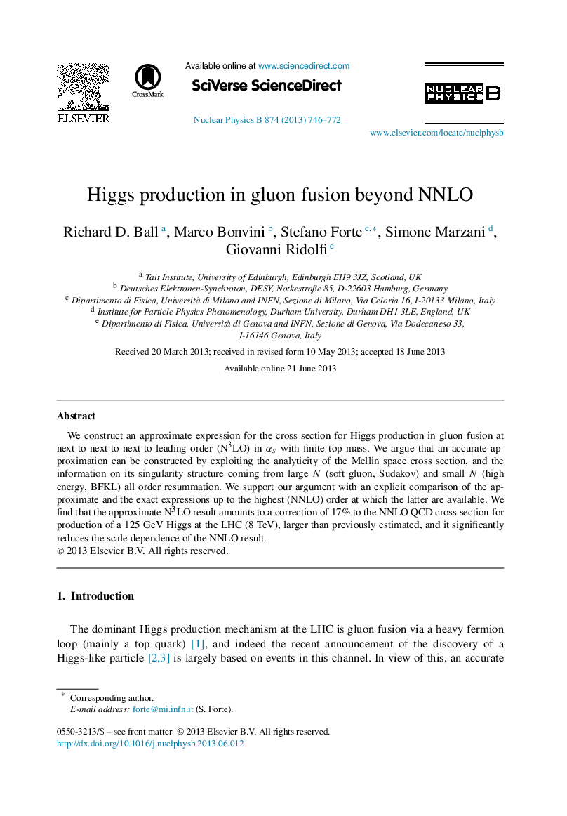 Higgs production in gluon fusion beyond NNLO