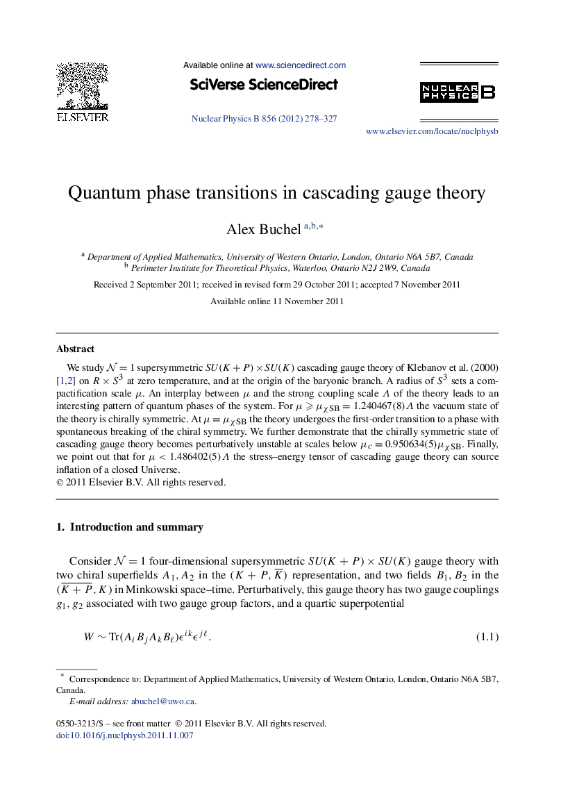 Quantum phase transitions in cascading gauge theory