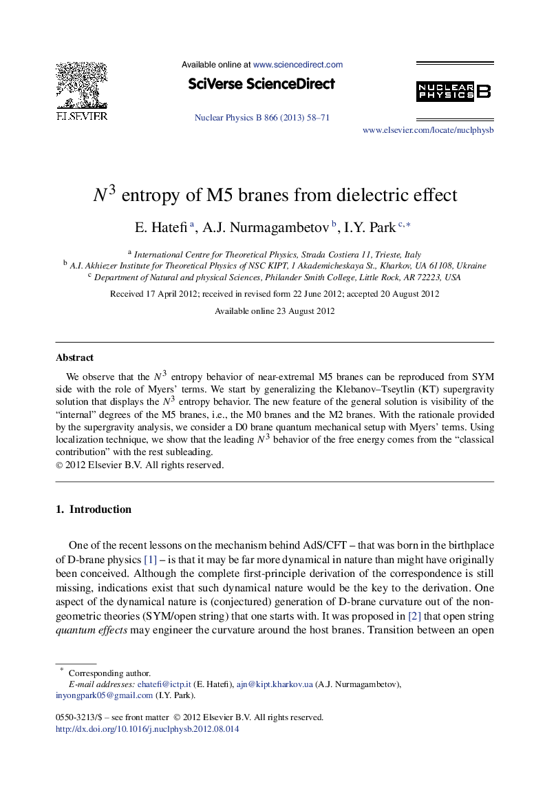 N3 entropy of M5 branes from dielectric effect