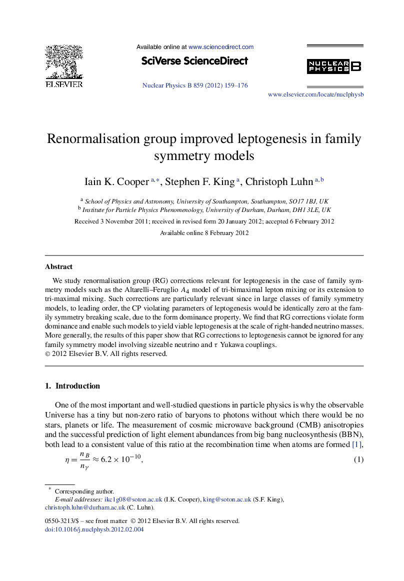 Renormalisation group improved leptogenesis in family symmetry models