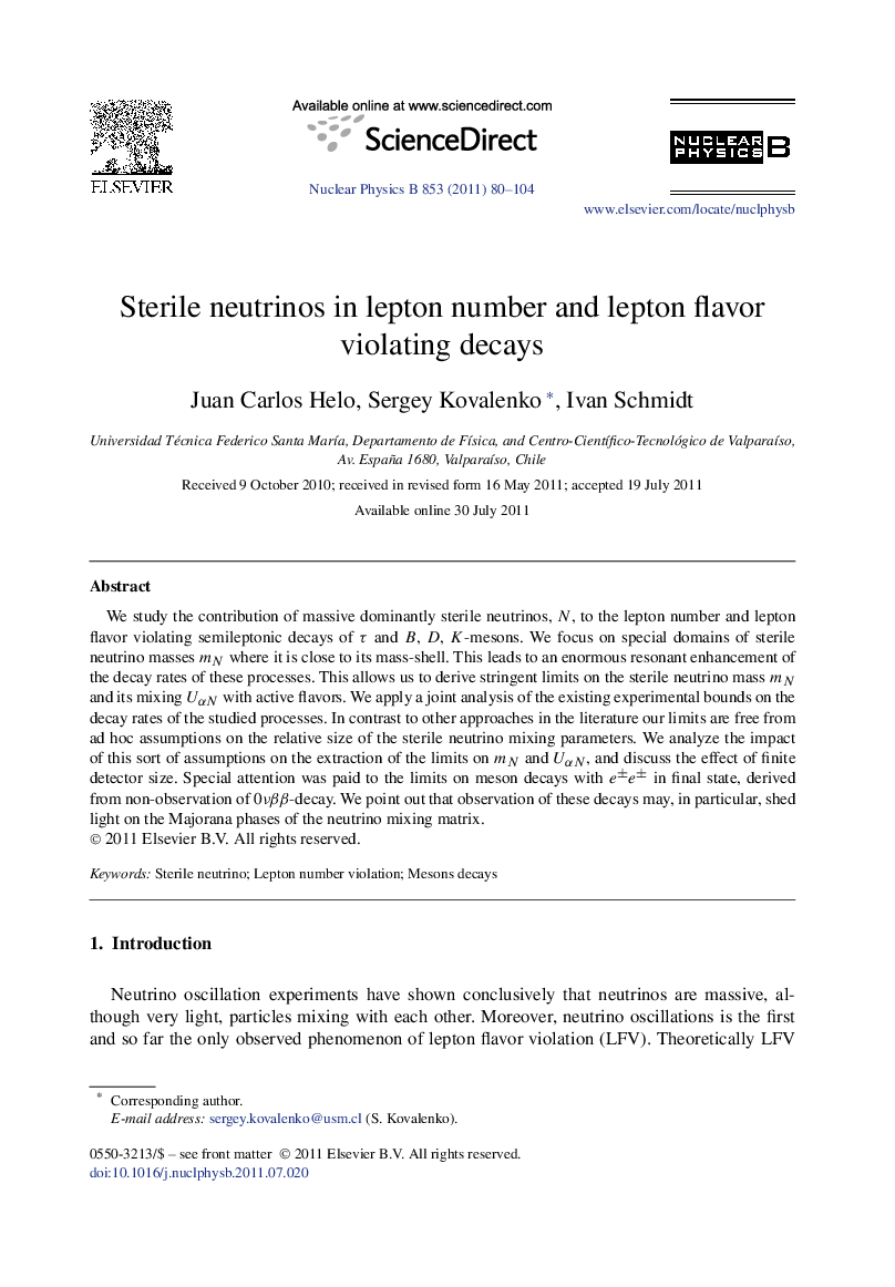 Sterile neutrinos in lepton number and lepton flavor violating decays