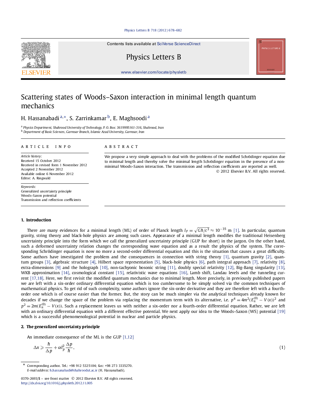 Scattering states of Woods-Saxon interaction in minimal length quantum mechanics