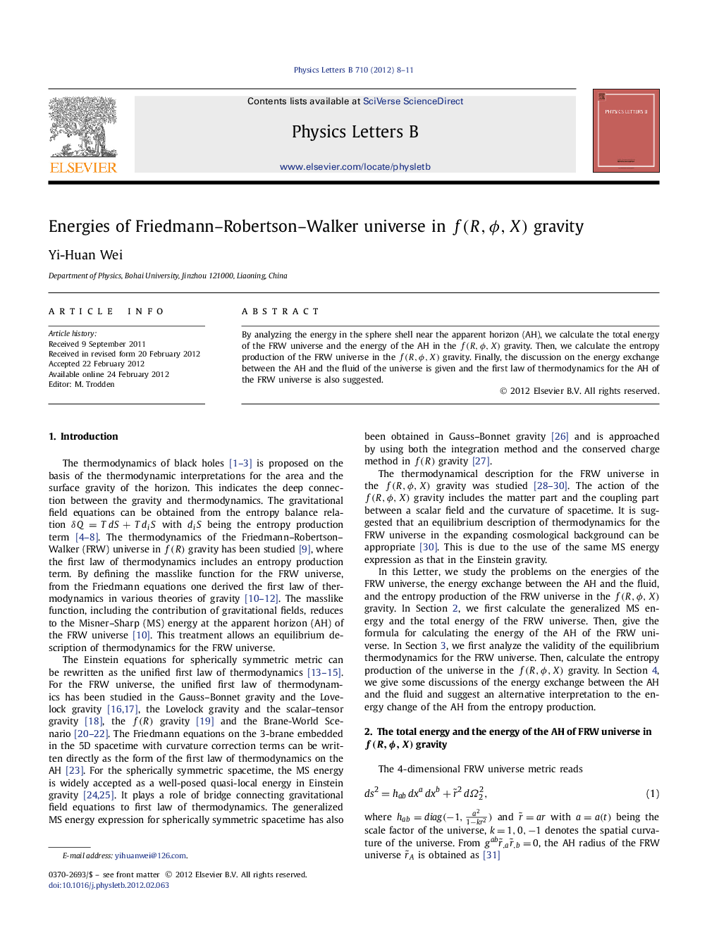 Energies of Friedmann-Robertson-Walker universe in f(R,Ï,X) gravity