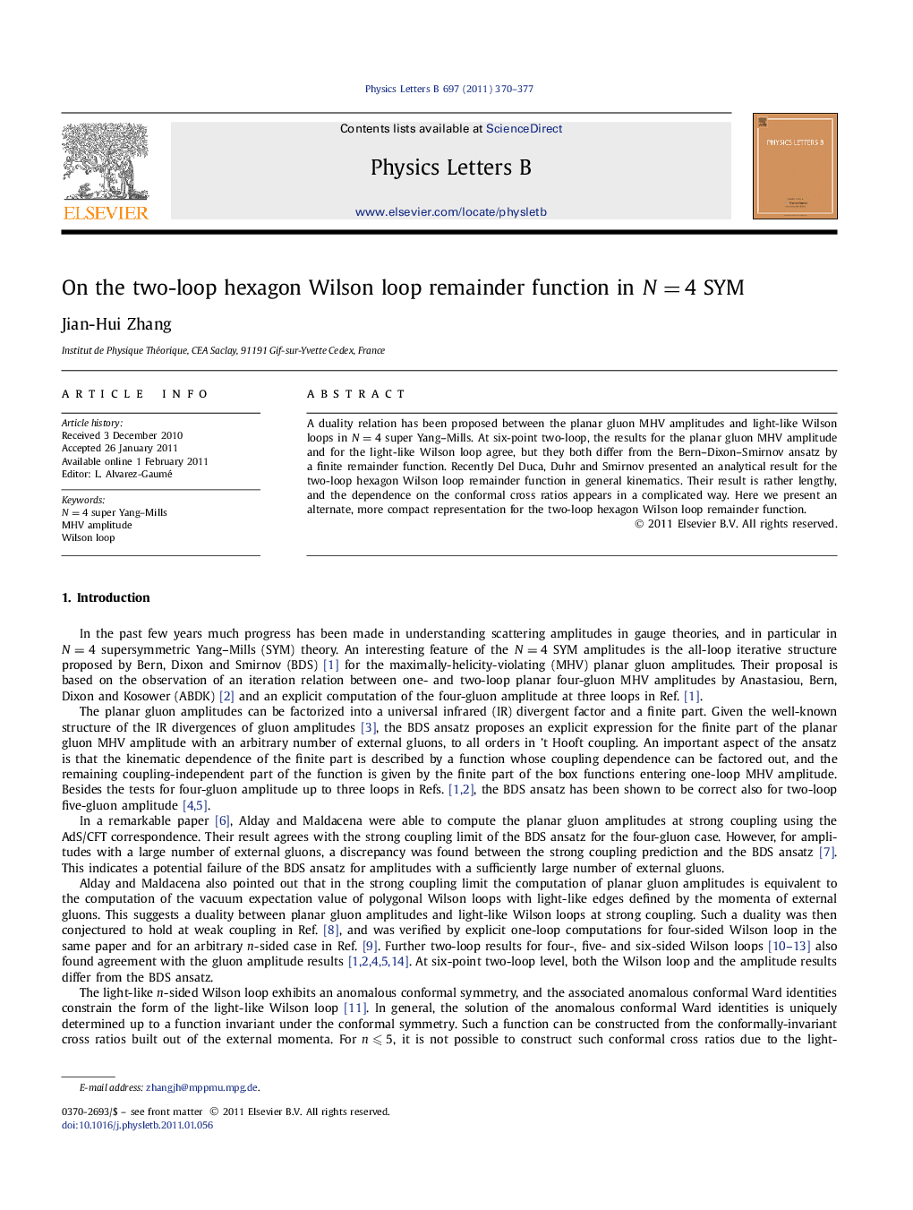 On the two-loop hexagon Wilson loop remainder function in N=4 SYM