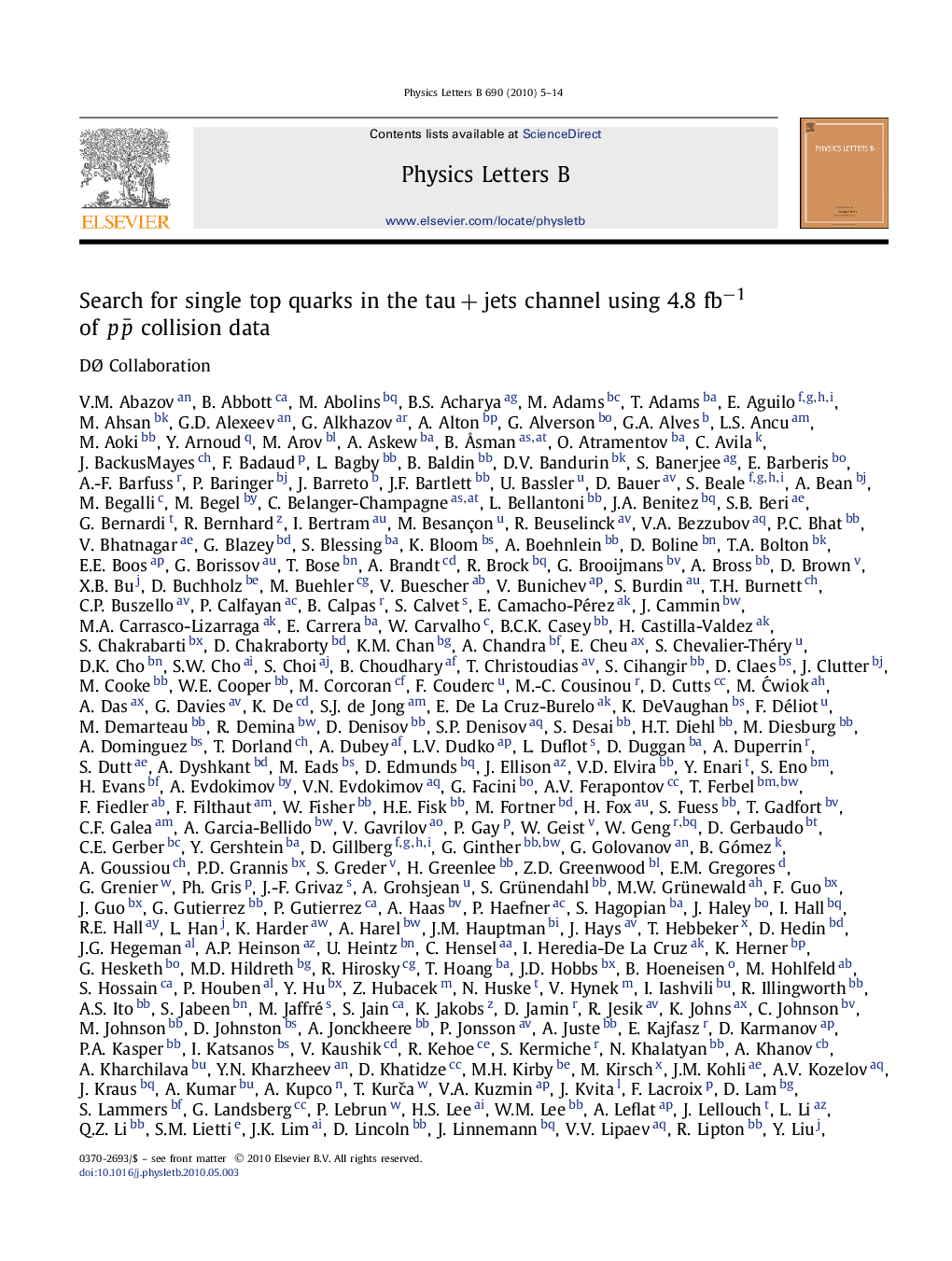 Search for single top quarks in the tauÂ +Â jets channel using 4.8 fbâ1 of ppÂ¯ collision data