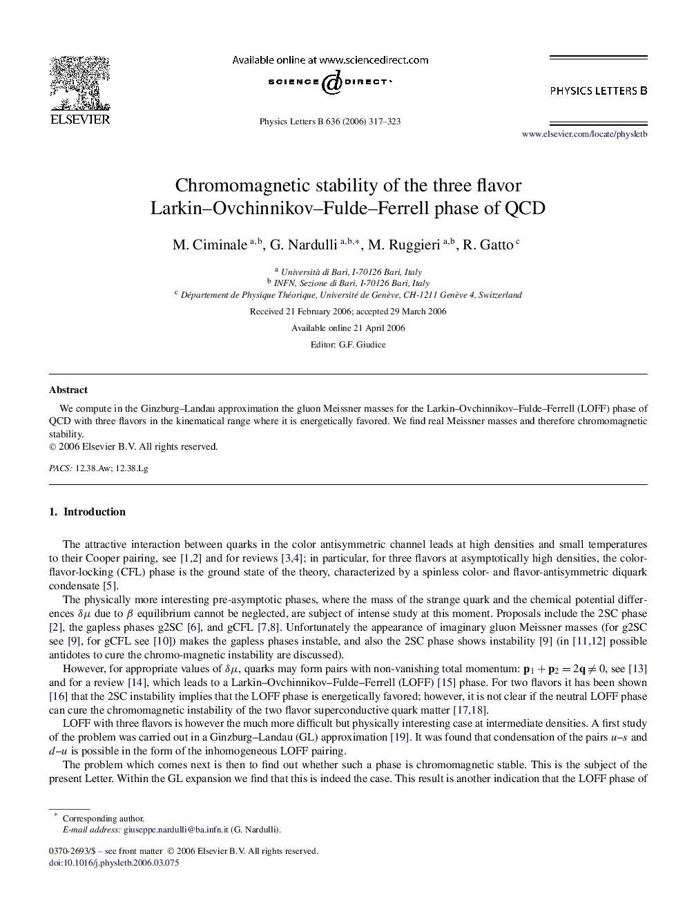 Chromomagnetic stability of the three flavor Larkin-Ovchinnikov-Fulde-Ferrell phase of QCD