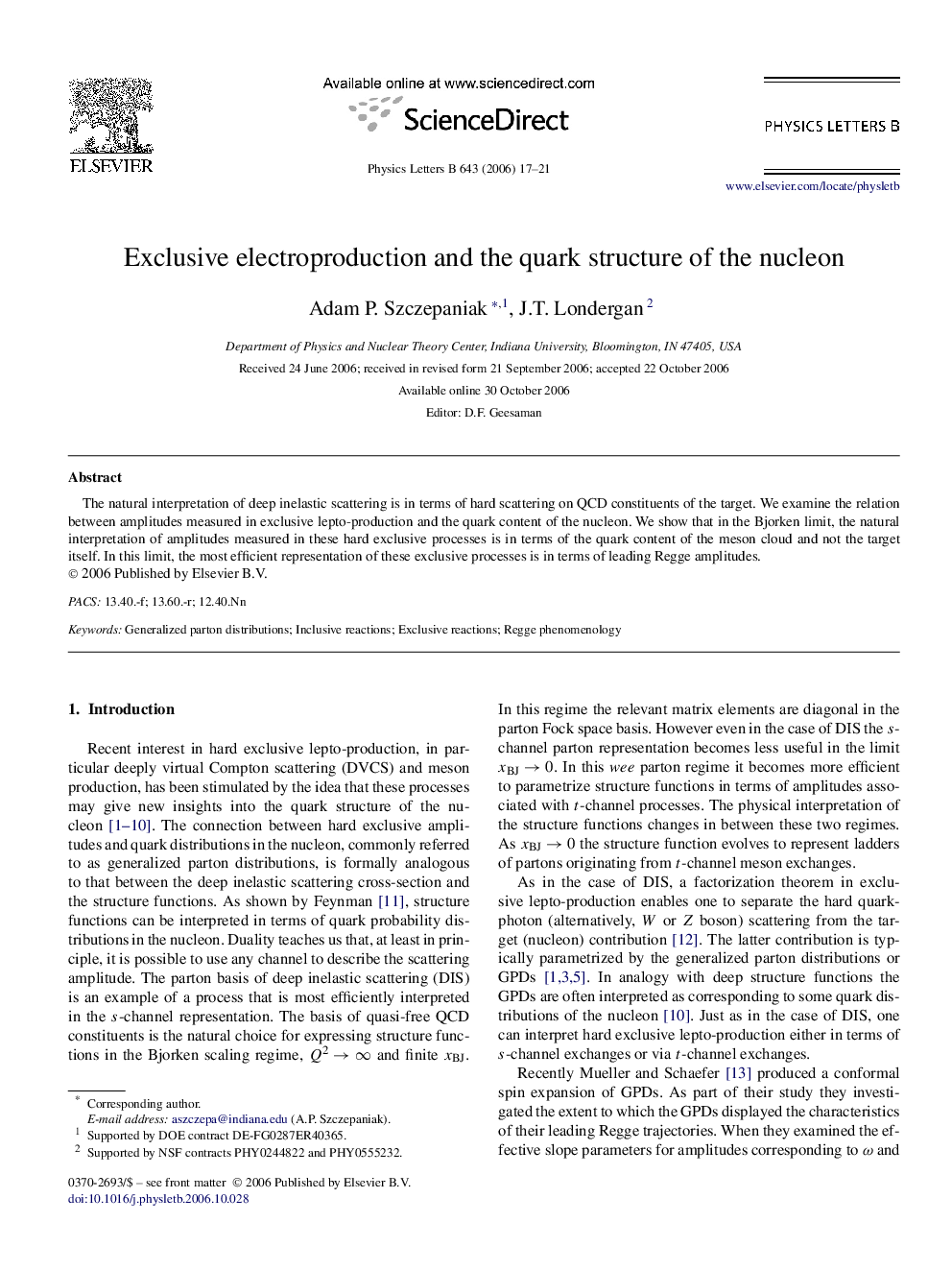 Exclusive electroproduction and the quark structure of the nucleon