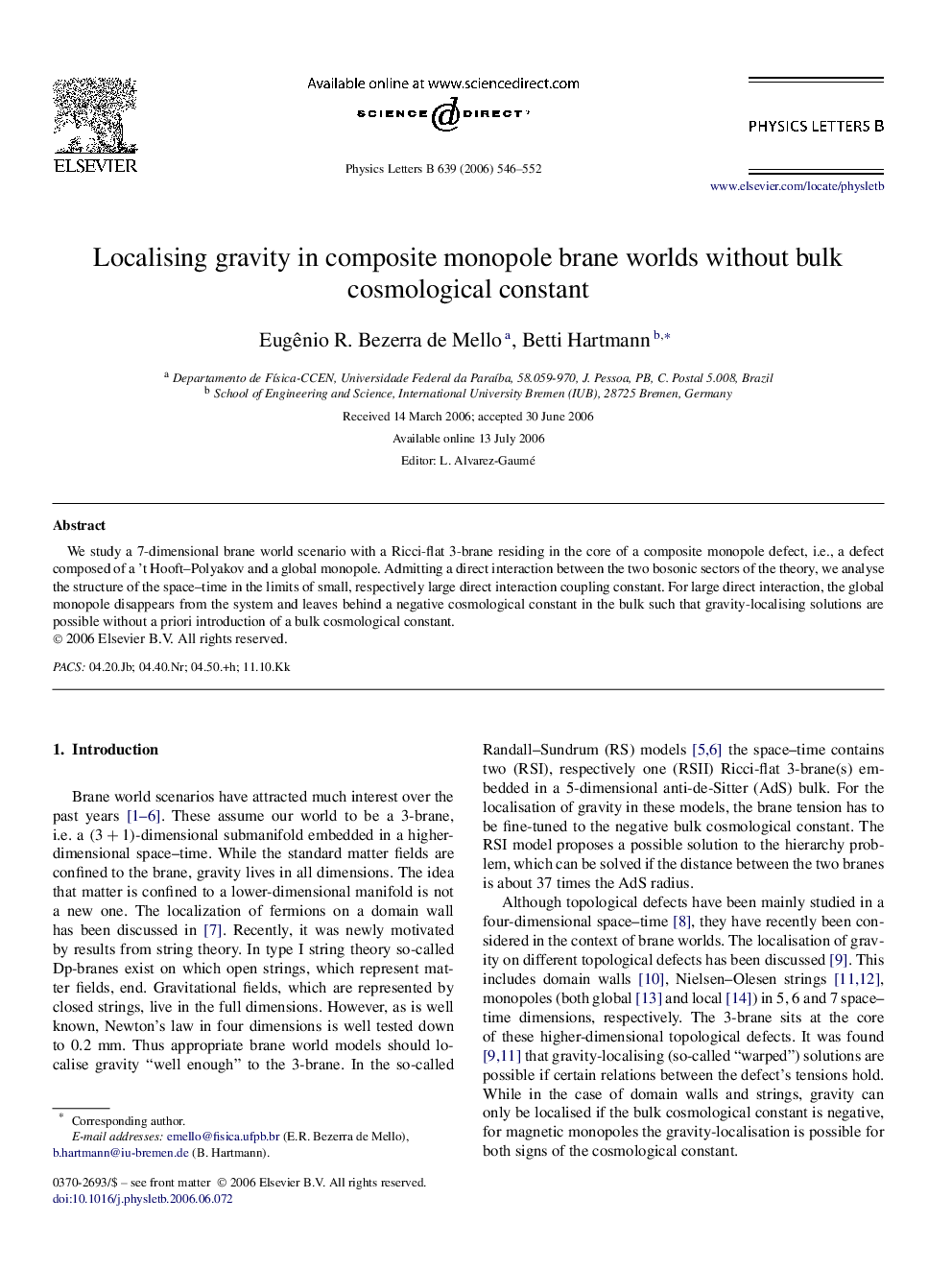 Localising gravity in composite monopole brane worlds without bulk cosmological constant